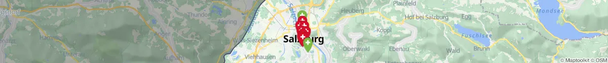 Kartenansicht für Apotheken-Notdienste in der Nähe von Neustadt (Salzburg (Stadt), Salzburg)